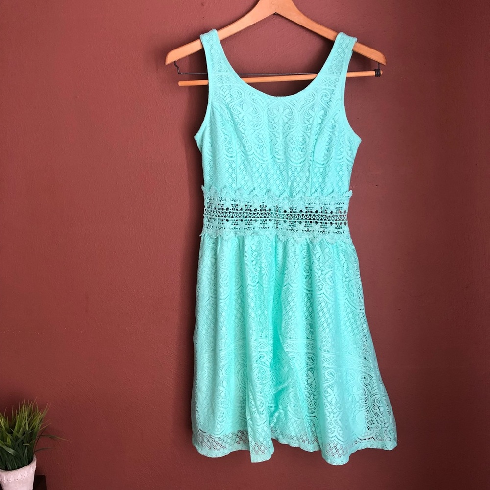 Mint Lace Dress